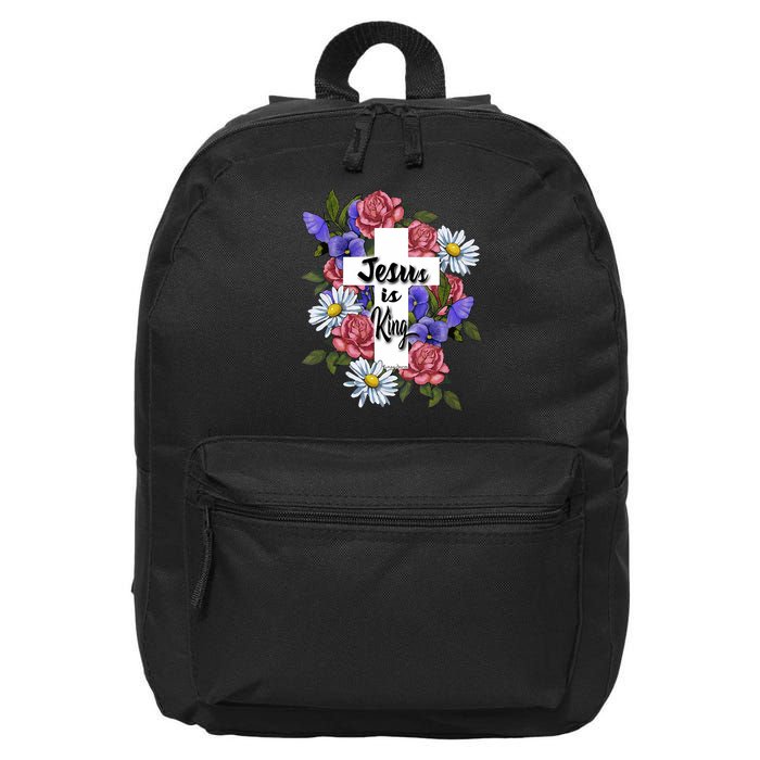 Jesus Is King Jesus Christian 16 in Basic Backpack