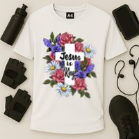 Jesus Is King Jesus Christian Cooling Performance Crew T-Shirt