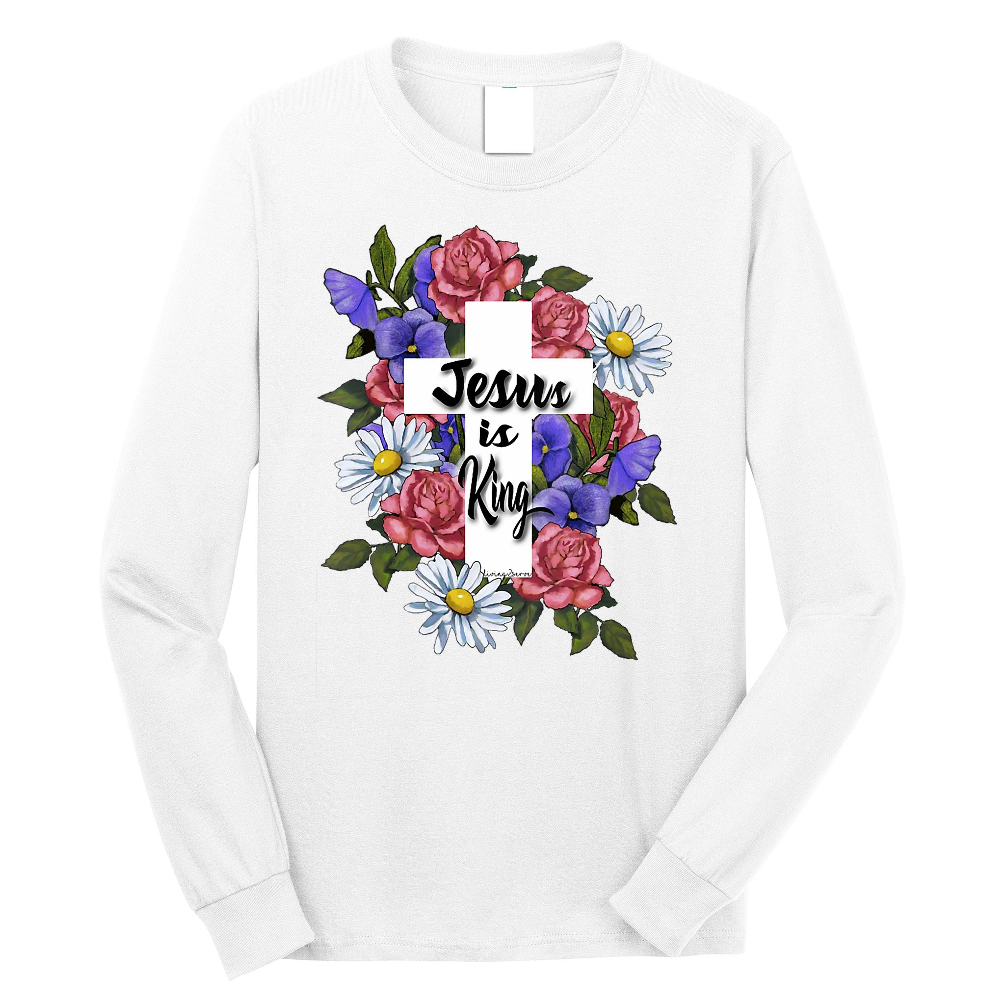 Jesus Is King Jesus Christian Long Sleeve Shirt