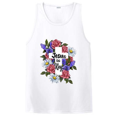 Jesus Is King Jesus Christian PosiCharge Competitor Tank