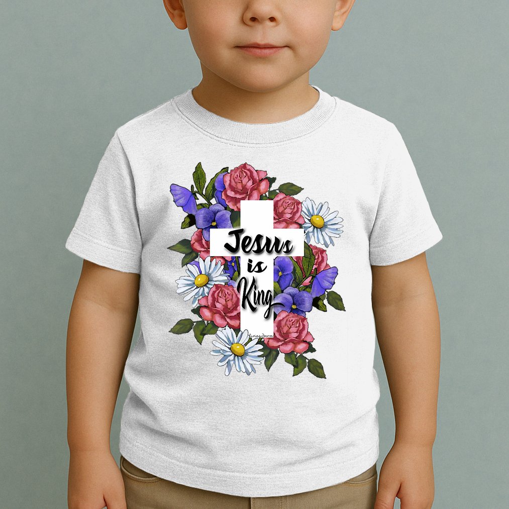 Jesus Is King Jesus Christian Toddler T-Shirt