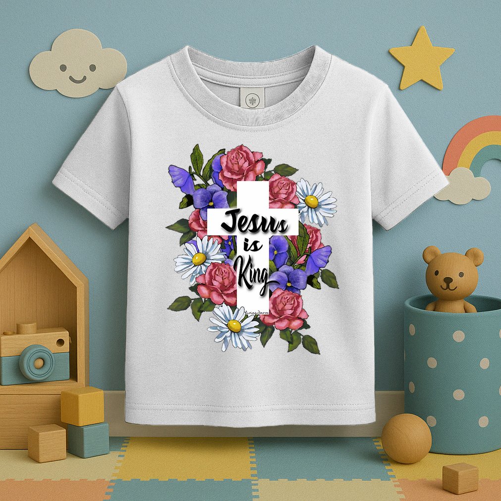 Jesus Is King Jesus Christian Toddler T-Shirt