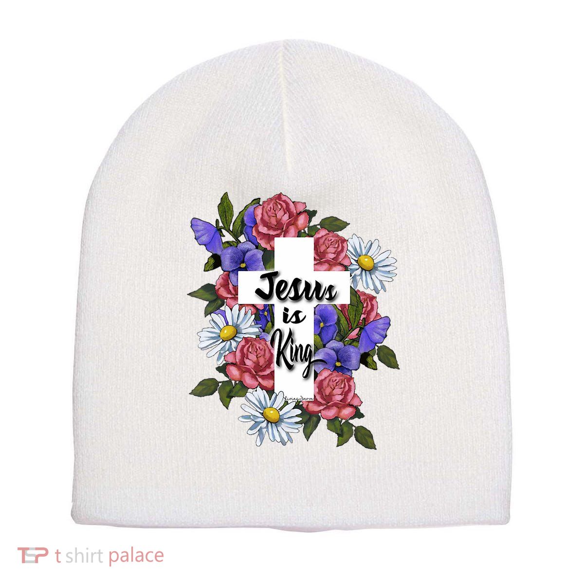 Jesus Is King Jesus Christian Short Acrylic Beanie