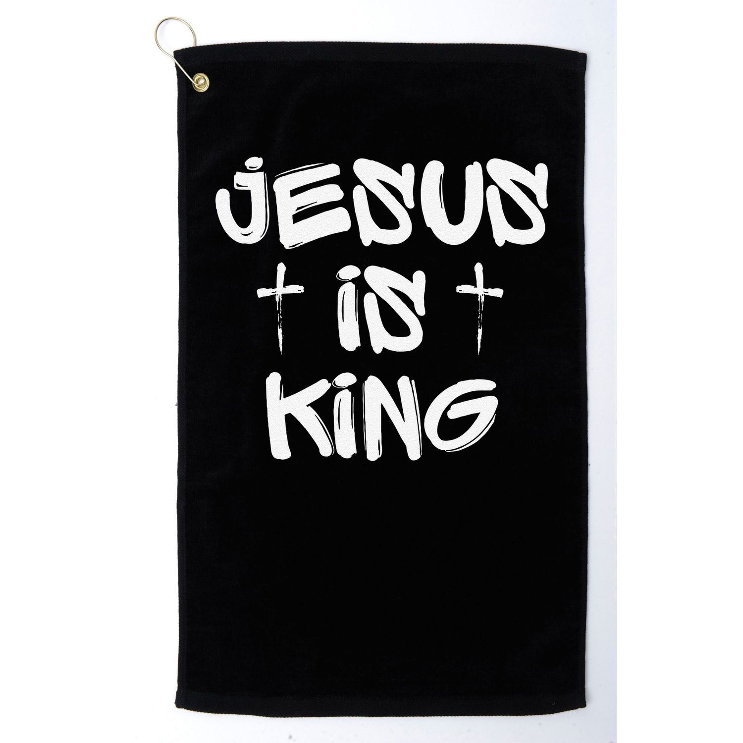 Jesus Is King Graffiti Christian Bible Faith Easter Church Golf Towel