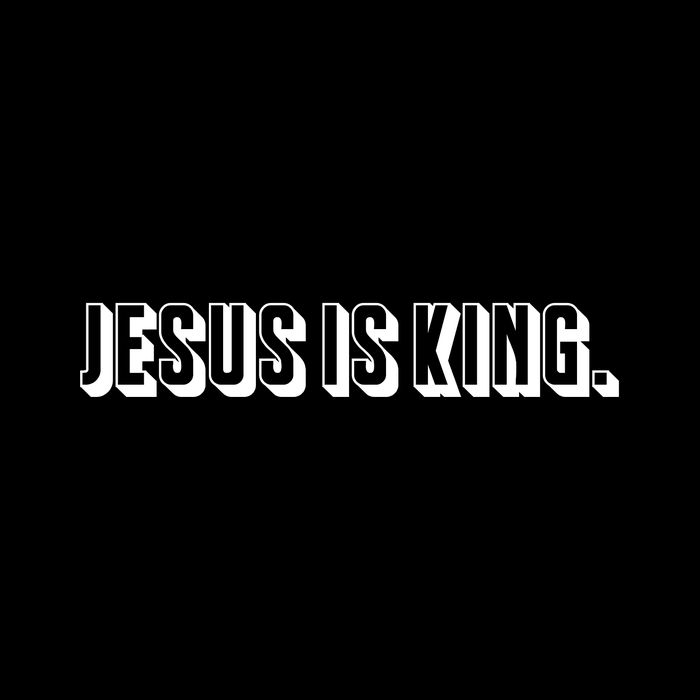 Jesus Is King 3d Simple Font Christian Catholic Christ Button