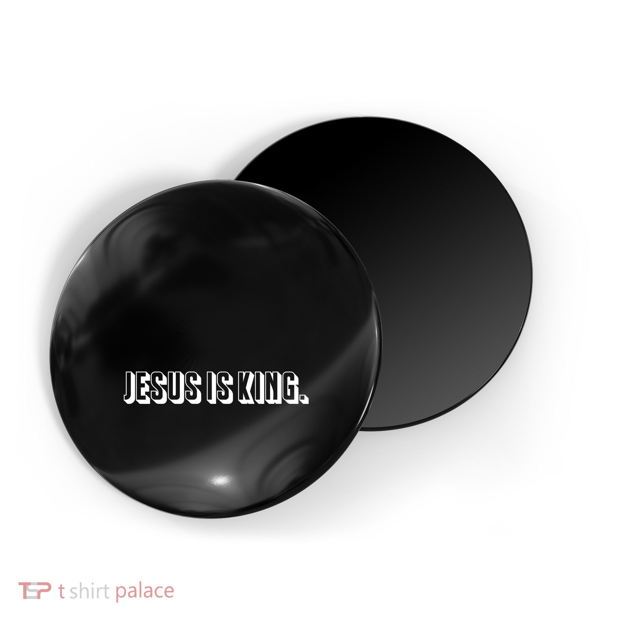 Jesus Is King 3d Simple Font Christian Catholic Christ Magnet