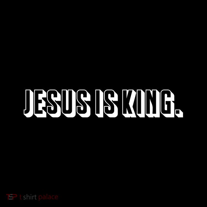 Jesus Is King 3d Simple Font Christian Catholic Christ Magnet