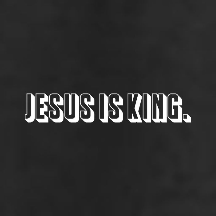 Jesus Is King 3d Simple Font Christian Catholic Christ Trucker Hat