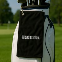 Jesus Is King 3d Simple Font Christian Catholic Christ Golf Towel