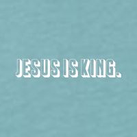 Jesus Is King 3d Simple Font Christian Catholic Christ Sueded Cloud Jersey T-Shirt
