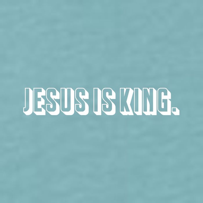 Jesus Is King 3d Simple Font Christian Catholic Christ Sueded Cloud Jersey T-Shirt
