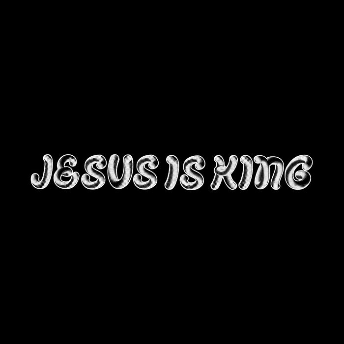 Jesus Is King Embossed Simple Faith Christian Catholic Drawstring Bag