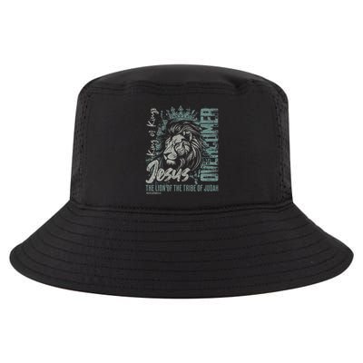 Jesus Is King Lion Of Judah Bible Faith Graphic Christian Cool Comfort Performance Bucket Hat