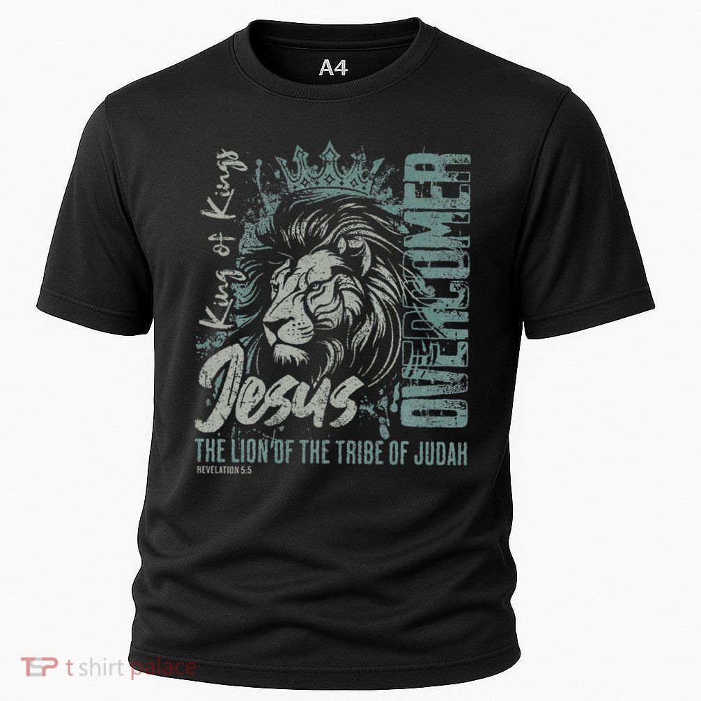 Jesus Is King Lion Of Judah Bible Faith Graphic Christian Performance Shirt