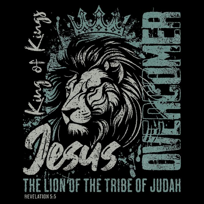 Jesus Is King Lion Of Judah Bible Faith Graphic Christian Cooling Performance Crew T-Shirt