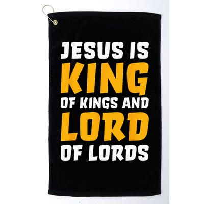 Jesus Is King Lord Women Bible Verse Christian Golf Towel