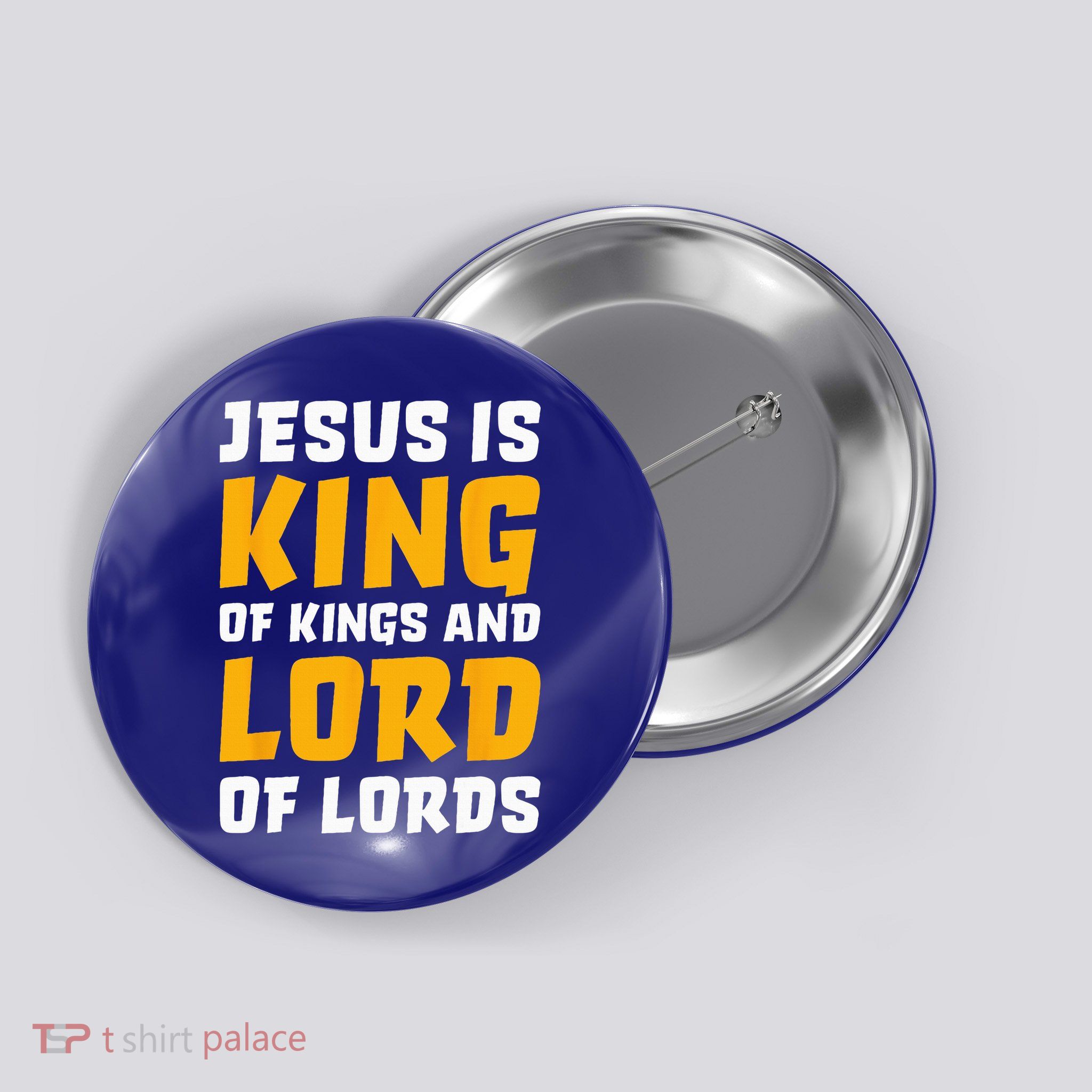 Jesus Is King Lord Women Bible Verse Christian Button