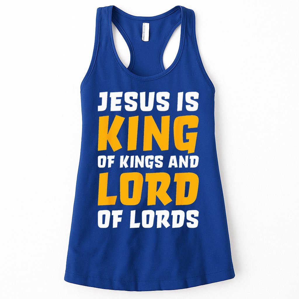 Jesus Is King Lord Women Bible Verse Christian Womens Tank Top