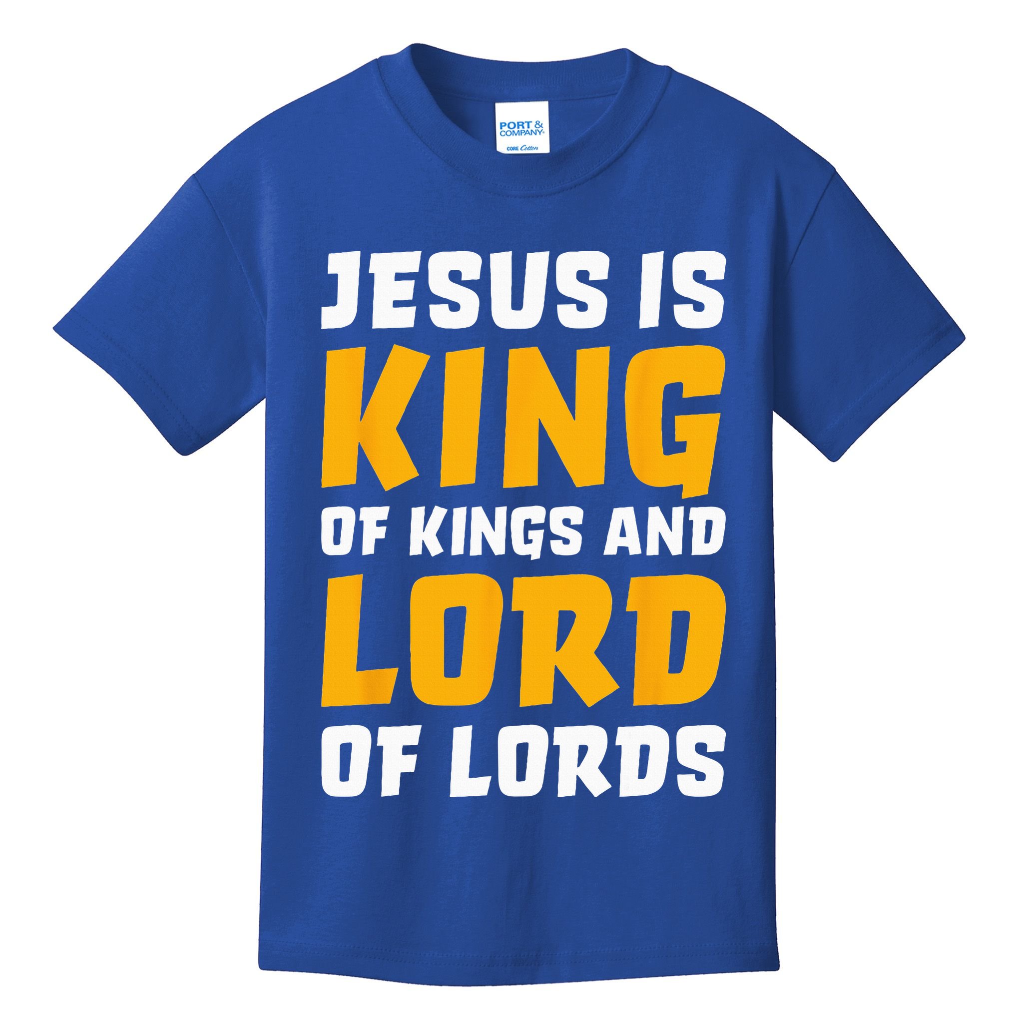 Jesus Is King Lord Women Bible Verse Christian Kids T-Shirt