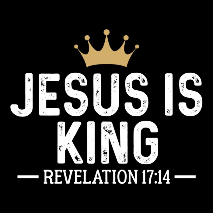Jesus Is King Revelation 17:14 Christian Quote Religious Sustainable Bucket Hat