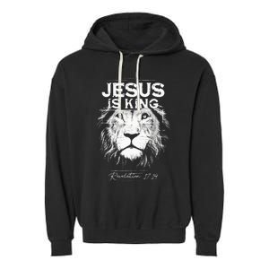 Jesus Is King Jesus Costume Adult Christian Women Garment-Dyed Fleece Hoodie