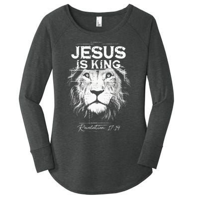 Jesus Is King Jesus Costume Adult Christian Women Women's Perfect Tri Tunic Long Sleeve Shirt