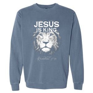 Jesus Is King Jesus Costume Adult Christian Women Garment-Dyed Sweatshirt