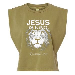 Jesus Is King Jesus Costume Adult Christian Women Garment-Dyed Women's Muscle Tee