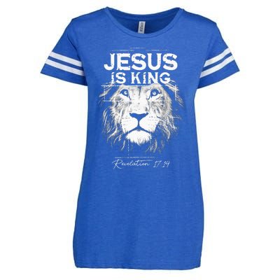 Jesus Is King Jesus Costume Adult Christian Women Enza Ladies Jersey Football T-Shirt