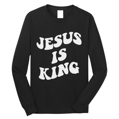 Jesus Is King Aesthetic Trendy Long Sleeve Shirt
