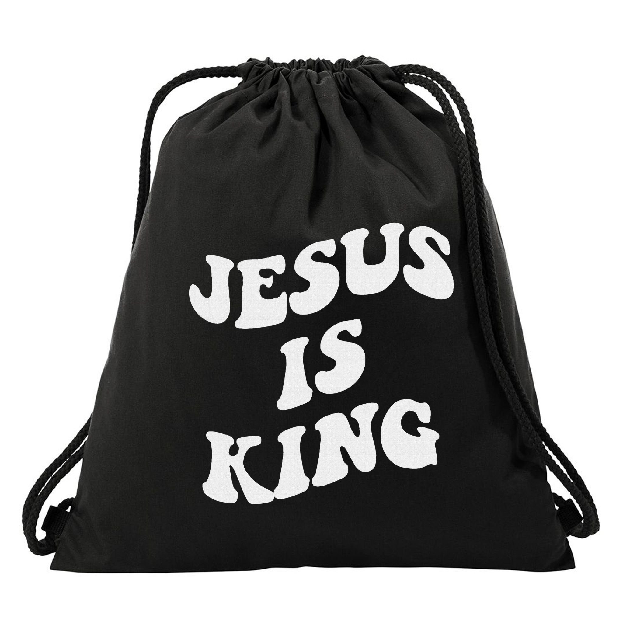 Jesus Is King Aesthetic Trendy Drawstring Bag