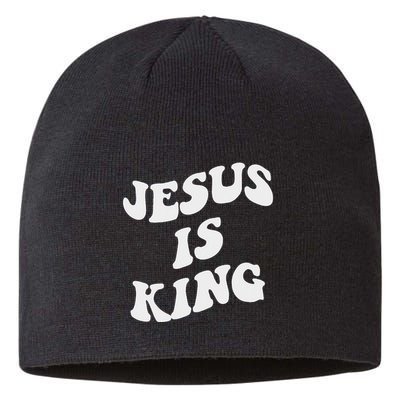 Jesus Is King Aesthetic Trendy Sustainable Beanie