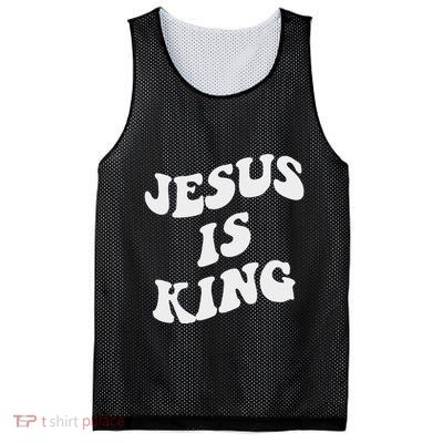 Jesus Is King Aesthetic Trendy Mesh Reversible Basketball Jersey Tank