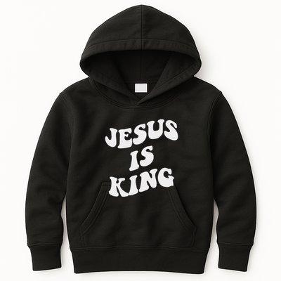 Jesus Is King Aesthetic Trendy Kids Hoodie
