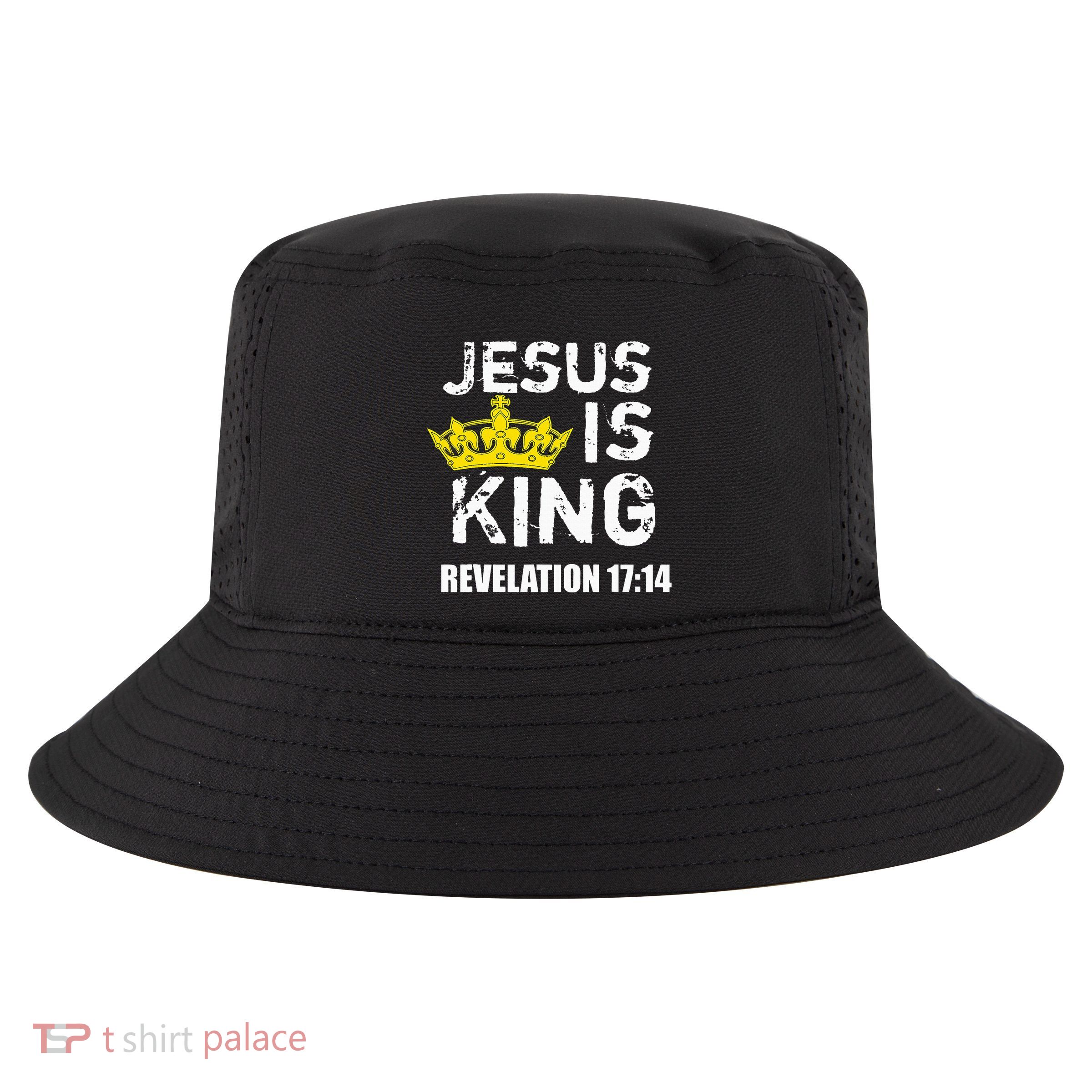Jesus Is King Faith God Christian Jesus4m3 Cool Comfort Performance Bucket Hat