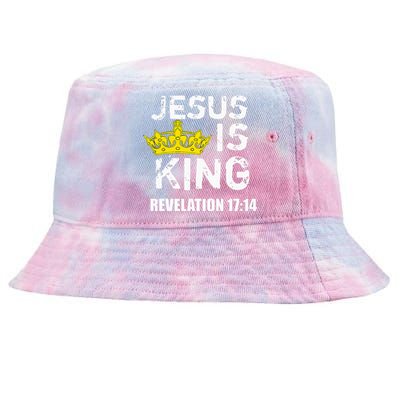 Jesus Is King Faith God Christian Jesus4m3 Tie-Dyed Bucket Hat