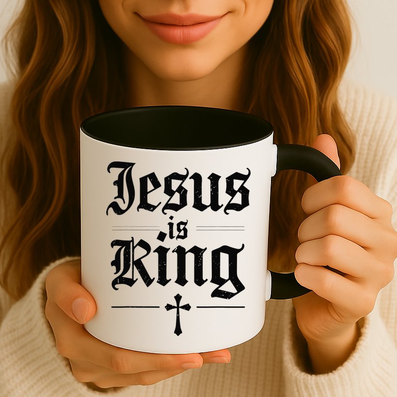Jesus Is King Christian Best Godson Ever Mug
