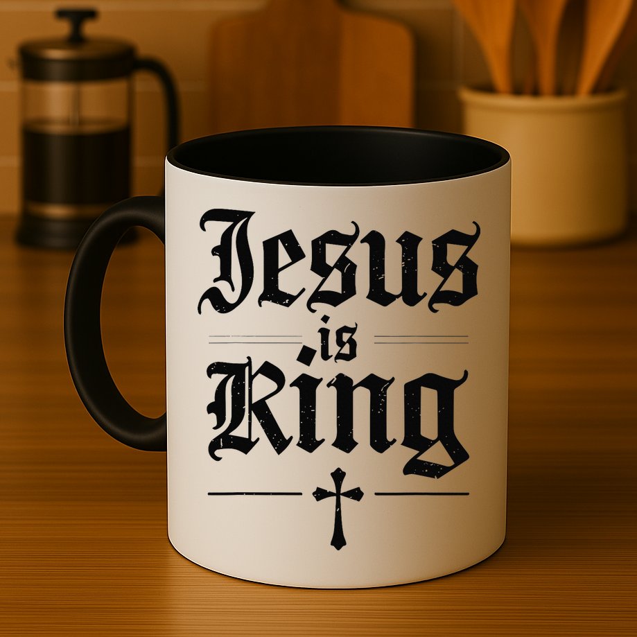 Jesus Is King Christian Best Godson Ever Mug