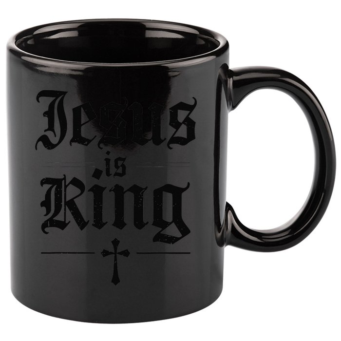 Jesus Is King Christian Best Godson Ever 11oz C Handle Ceramic Mug