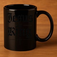 Jesus Is King Christian Best Godson Ever 11oz C Handle Ceramic Mug