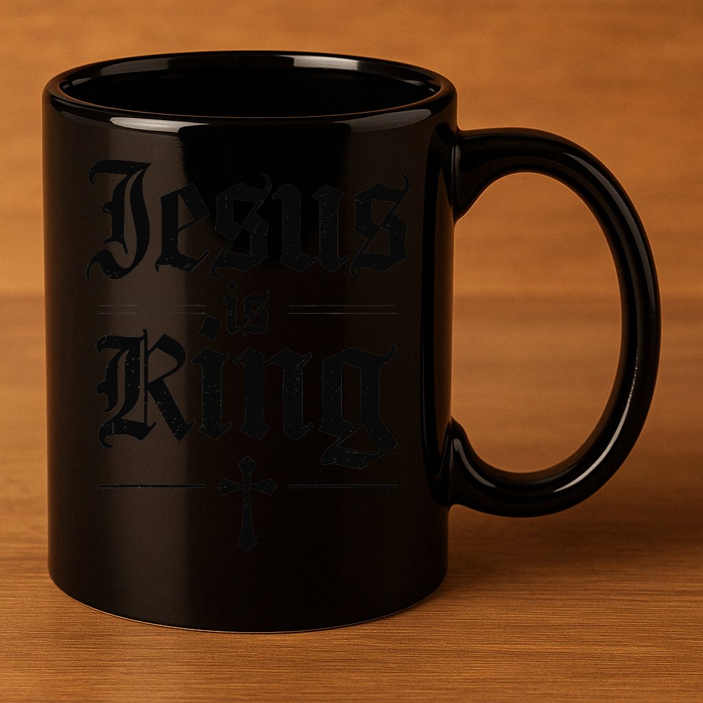 Jesus Is King Christian Best Godson Ever 11oz C Handle Ceramic Mug