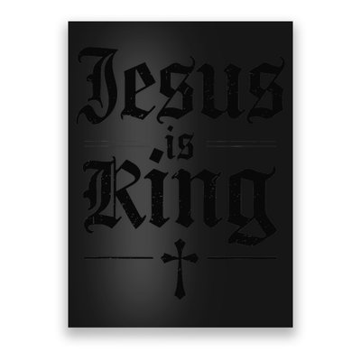 Jesus Is King Christian Best Godson Ever Poster