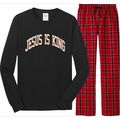 Jesus Is King Love Like Jesus Aesthetic Retro Vintage Women Long Sleeve Pajama Set