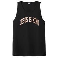 Jesus Is King Love Like Jesus Aesthetic Retro Vintage Women PosiCharge Competitor Tank