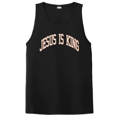 Jesus Is King Love Like Jesus Aesthetic Retro Vintage Women PosiCharge Competitor Tank