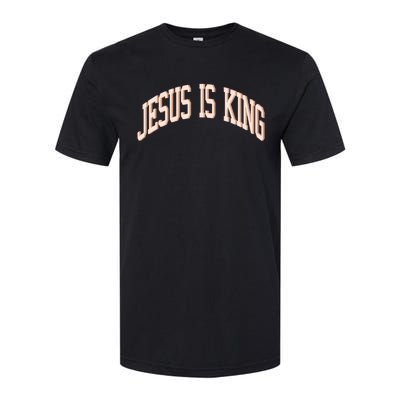 Jesus Is King Love Like Jesus Aesthetic Retro Vintage Women Softstyle CVC T-Shirt