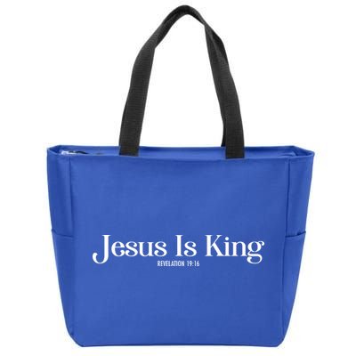Jesus Is King Revelation 19 16 Zip Tote Bag