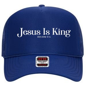 Jesus Is King Revelation 19 16 High Crown Mesh Back Trucker Hat