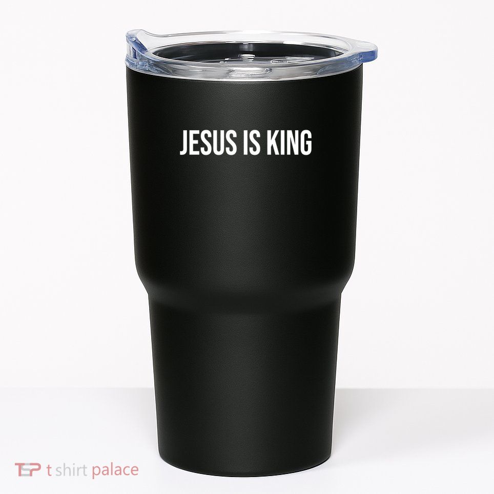 Jesus is King Minimalist Christian Faith Tumbler