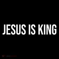 Jesus is King Minimalist Christian Faith Toddler T-Shirt